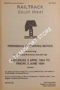 Book cover of Periodical Operating Notice containing General Instructions and Notices, Saturday 2 April 1994 to Friday, 3 June 1994 by Railtrack South West
